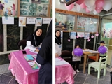غرفه مشاوره باروری و حفظ حیات جنین همراه با ایستگاه نقاشی کودکان برپا شد