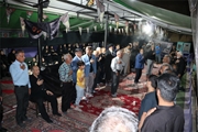 آئین سوگواری و عزاداری آقا ابا عبدالله الحسین (ع) همراه با گرامیداشت شهادت قائد امت حضرت آیت‌الله العظمی امام خامنه‌ای در مرکز بهداشت شهدای والفجر برگزار شد